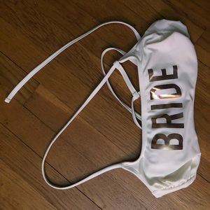 Bride bikini top!